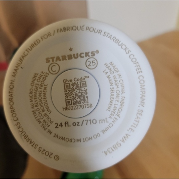 RARE & VIRAL Starbucks X Roller Rabbit 24 oz Christmas Holiday Monkey Tumbler - Picture 3 of 3